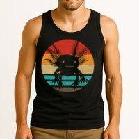 Retro Funny Axolotl I Axolotl Questions Cute Axolotl  Tank Top