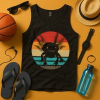 Retro Funny Axolotl I Axolotl Questions Cute Axolotl  Tank Top