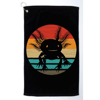 Retro Funny Axolotl I Axolotl Questions Cute Axolotl  Golf Towel