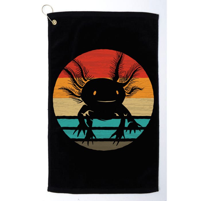 Retro Funny Axolotl I Axolotl Questions Cute Axolotl  Golf Towel