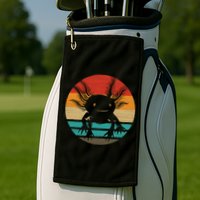 Retro Funny Axolotl I Axolotl Questions Cute Axolotl  Golf Towel