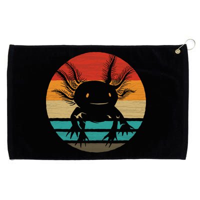 Retro Funny Axolotl I Axolotl Questions Cute Axolotl  Grommeted Golf Towel
