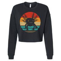 Retro Funny Axolotl I Axolotl Questions Cute Axolotl  Cropped Pullover Crew
