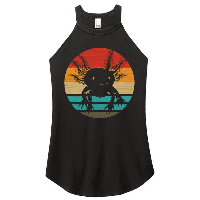 Retro Funny Axolotl I Axolotl Questions Cute Axolotl  Women's Perfect Tri Rocker Tank