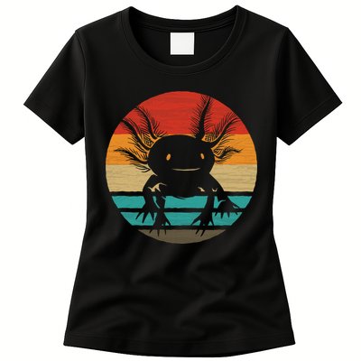 Retro Funny Axolotl I Axolotl Questions Cute Axolotl  Womens T-Shirt