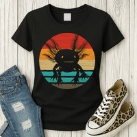 Retro Funny Axolotl I Axolotl Questions Cute Axolotl  Womens T-Shirt