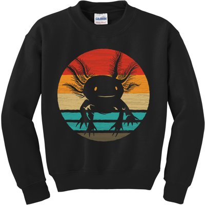 Retro Funny Axolotl I Axolotl Questions Cute Axolotl  Kids Sweatshirt