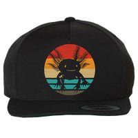 Retro Funny Axolotl I Axolotl Questions Cute Axolotl  Wool Snapback Cap