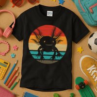 Retro Funny Axolotl I Axolotl Questions Cute Axolotl  Kids T-Shirt