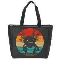 Retro Funny Axolotl I Axolotl Questions Cute Axolotl  Zip Tote Bag