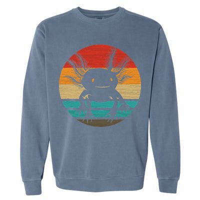 Retro Funny Axolotl I Axolotl Questions Cute Axolotl  Garment-Dyed Sweatshirt