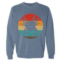 Retro Funny Axolotl I Axolotl Questions Cute Axolotl  Garment-Dyed Sweatshirt