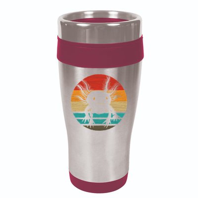 Retro Funny Axolotl I Axolotl Questions Cute Axolotl  16oz Travel Tumbler