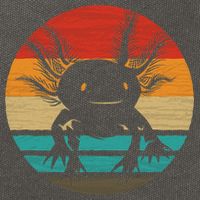 Retro Funny Axolotl I Axolotl Questions Cute Axolotl  Cotton Canvas Backpack