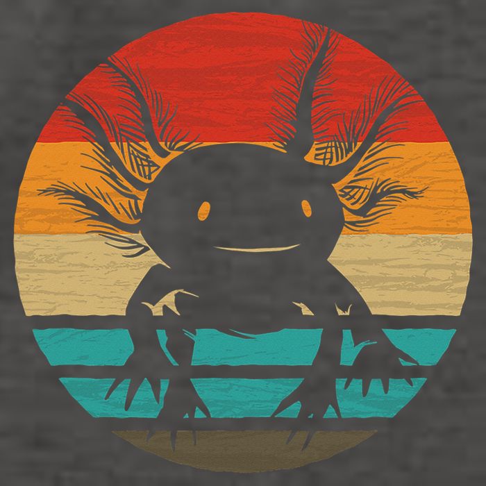 Retro Funny Axolotl I Axolotl Questions Cute Axolotl  Vector Backpack