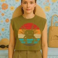 Retro Funny Axolotl I Axolotl Questions Cute Axolotl  Garment-Dyed Women's Muscle Tee