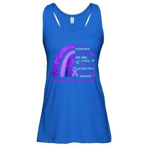 Rainbow Fibromyalgia Awareness Being Strong Is Choice Cute Gift Ladies Essential Flowy Tank