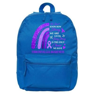 Rainbow Fibromyalgia Awareness Being Strong Is Choice Cute Gift 16 in Basic Backpack