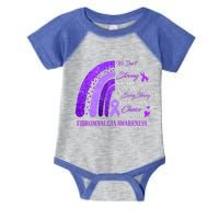 Rainbow Fibromyalgia Awareness Being Strong Is Choice Cute Gift Infant Baby Jersey Bodysuit