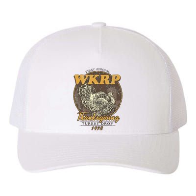 Retro First Annual Wkrp Thanksgiving Turkey Drop Yupoong Adult 5-Panel Trucker Hat