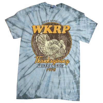 Retro First Annual Wkrp Thanksgiving Turkey Drop Tie-Dye T-Shirt