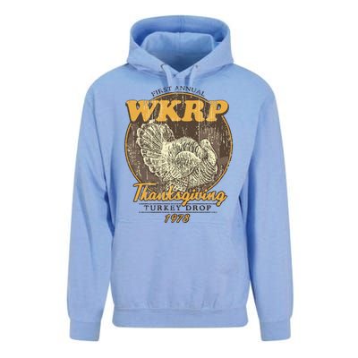 Retro First Annual Wkrp Thanksgiving Turkey Drop Unisex Surf Hoodie