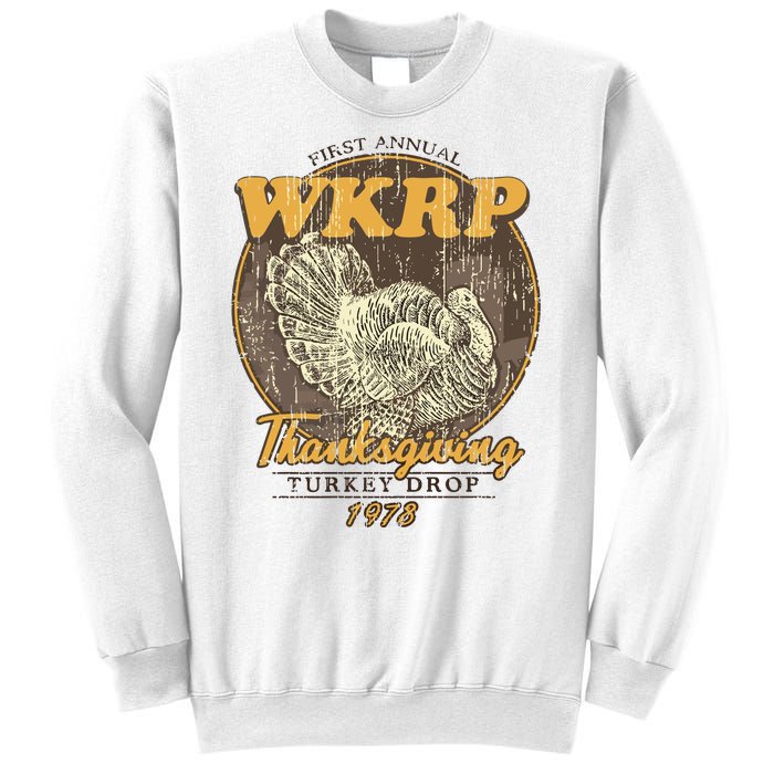 Retro First Annual Wkrp Thanksgiving Turkey Drop Sweatshirt