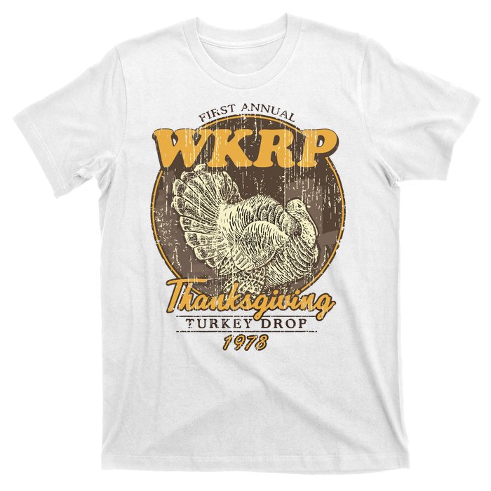 Retro First Annual Wkrp Thanksgiving Turkey Drop T-Shirt