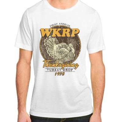 Retro First Annual Wkrp Thanksgiving Turkey Drop Adult ChromaSoft Performance T-Shirt