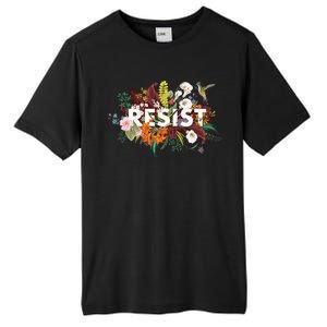 Resist Floral Anti Trump Political Protest Tall Fusion ChromaSoft Performance T-Shirt