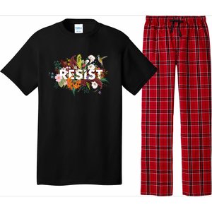 Resist Floral Anti Trump Political Protest Pajama Set