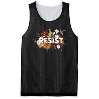 Resist Floral Anti Trump Political Protest Mesh Reversible Basketball Jersey Tank