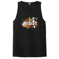 Resist Floral Anti Trump Political Protest PosiCharge Competitor Tank