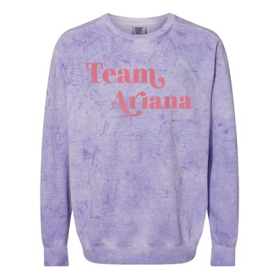 Retro For Ariana, Show Support Be On Team Ariana Colorblast Crewneck Sweatshirt