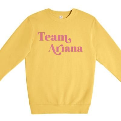 Retro For Ariana, Show Support Be On Team Ariana Premium Crewneck Sweatshirt