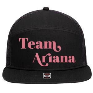 Retro For Ariana, Show Support Be On Team Ariana 7 Panel Mesh Trucker Snapback Hat