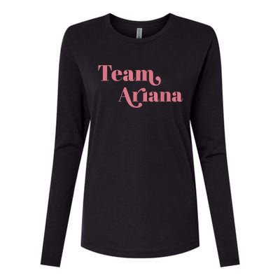 Retro For Ariana, Show Support Be On Team Ariana Womens Cotton Relaxed Long Sleeve T-Shirt