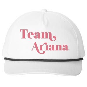 Retro For Ariana, Show Support Be On Team Ariana Snapback Five-Panel Rope Hat