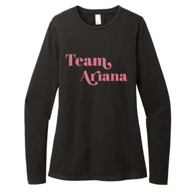 Retro For Ariana, Show Support Be On Team Ariana Womens CVC Long Sleeve Shirt