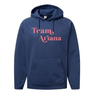 Retro For Ariana, Show Support Be On Team Ariana Performance Fleece Hoodie