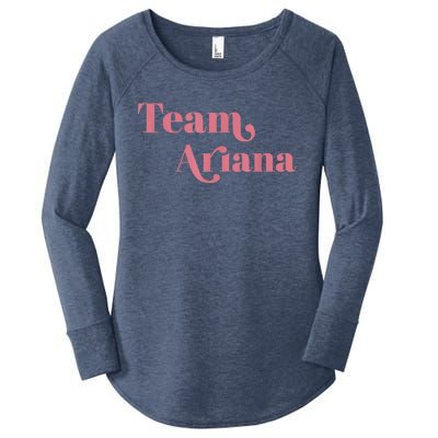 Retro For Ariana, Show Support Be On Team Ariana Women's Perfect Tri Tunic Long Sleeve Shirt