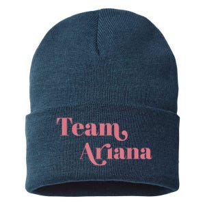 Retro For Ariana, Show Support Be On Team Ariana Sustainable Knit Beanie