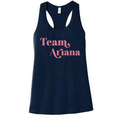 Retro For Ariana, Show Support Be On Team Ariana Women's Racerback Tank