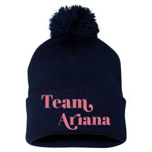 Retro For Ariana, Show Support Be On Team Ariana Pom Pom 12in Knit Beanie