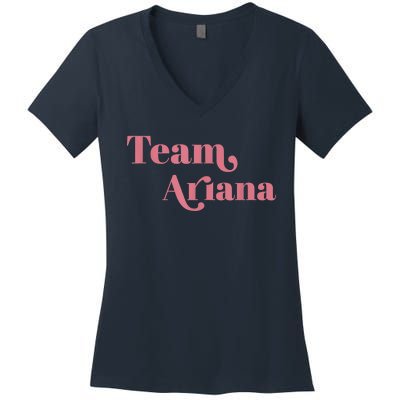 Retro For Ariana, Show Support Be On Team Ariana Women's V-Neck T-Shirt