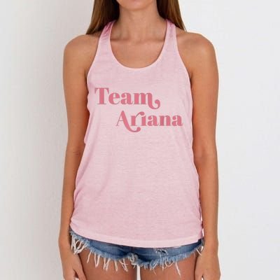 Retro For Ariana, Show Support Be On Team Ariana Women's Knotted Racerback Tank