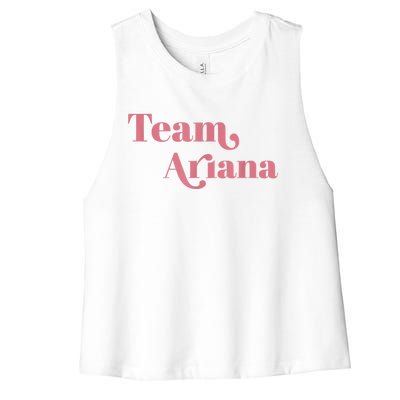 Retro For Ariana, Show Support Be On Team Ariana Women's Racerback Cropped Tank