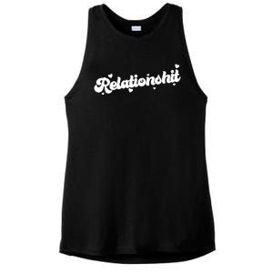 Relationshit Funny Anti Valentine Ladies PosiCharge Tri-Blend Wicking Tank