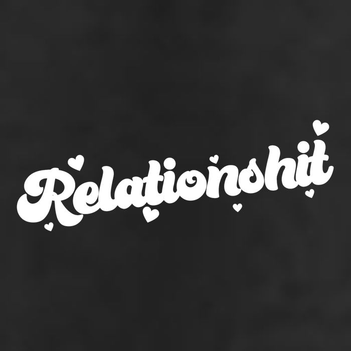Relationshit Funny Anti Valentine 7 Panel Mesh Trucker Snapback Hat