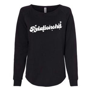 Relationshit Funny Anti Valentine Womens California Wash Sweatshirt